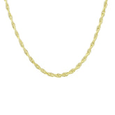 Machine Rope - 14K Solid Gold Chain Necklace - Thickness 1.11 mm